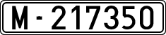 License plates of Spain, 1900 year series