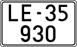 License plates of Spain, 1900 year series