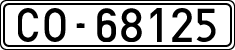 License plates of Spain, 1900 year series