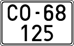 License plates of Spain, 1900 year series