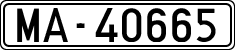 License plates of Spain, 1900 year series