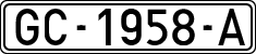 License plates of Spain, 1971 year series