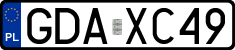 License plates of Poland, Regular car plates