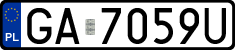 License plates of Poland, Regular car plates