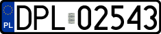 License plates of Poland, Regular car plates