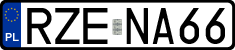 License plates of Poland, Regular car plates