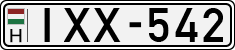 license plates of Hungary, Cars (1990)
