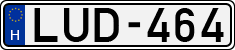 license plates of Hungary, Cars (1990)