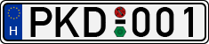 license plates of Hungary, Cars (1990)