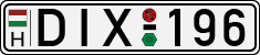 license plates of Hungary, Cars (1990)