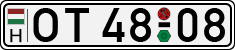 license plates of Hungary, Oldtimers (1990)
