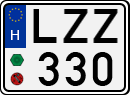 license plates of Hungary, Cars (1990)