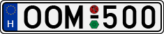 license plates of Hungary, Cars (1990)