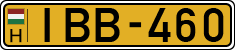 license plates of Hungary, Commercial vehicles (1990)