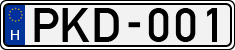 license plates of Hungary, Cars (1990)