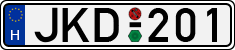 license plates of Hungary, Cars (1990)