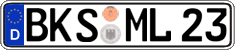 German license plate, Regular plates