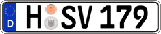 German license plate, Regular plates