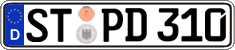 German license plate, Regular plates