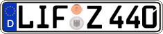 German license plate, Regular plates