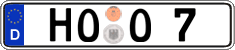 German license plate, Regular plates