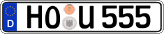 German license plate, Regular plates