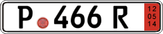 German license plate, Export transit plates
