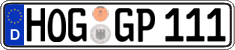 German license plate, Regular plates