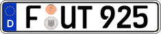 German license plate, Regular plates