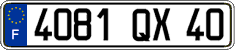French license plate, FNI