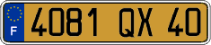 French license plate, FNI