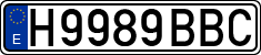 License plates of Spain, Specialty plates