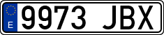 License plates of Spain, Ordinary (2000)