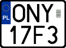 License plates of Poland, Regular car plates