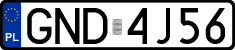 License plates of Poland, Regular car plates