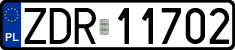 License plates of Poland, Regular car plates