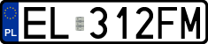 License plates of Poland, Regular car plates