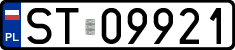 License plates of Poland, Regular car plates