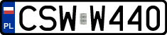 License plates of Poland, Regular car plates