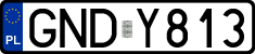 License plates of Poland, Regular car plates
