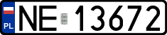 License plates of Poland, Regular car plates
