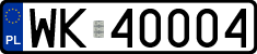 License plates of Poland, Regular car plates