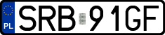 License plates of Poland, Regular car plates