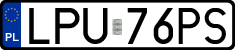 License plates of Poland, Regular car plates