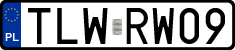 License plates of Poland, Regular car plates