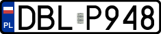 License plates of Poland, Regular car plates