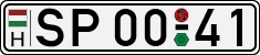 license plates of Hungary, Sportcars (1990)