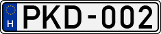 license plates of Hungary, Cars (1990)