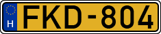 license plates of Hungary, Commercial vehicles (1990)