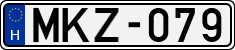 license plates of Hungary, Cars (1990)